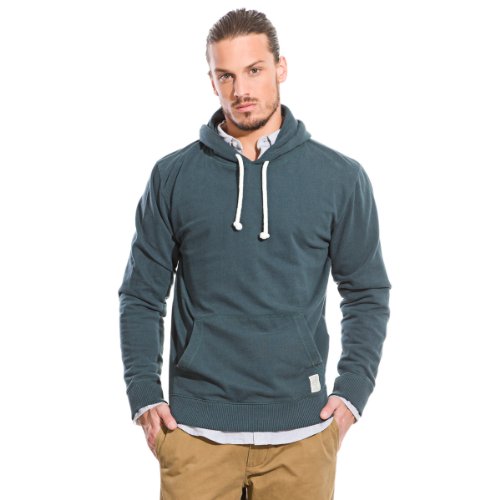 SPRINGFIELD Herren Reconsider GG12 Color Block Round Neck Sweater with Ribbed Cuffs and Hem Polo-Pullover, Green, XL von Springfield