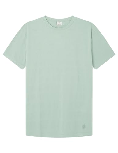 SPRINGFIELD Herren Reconsider Striped Piquet Oxford S/S T-Shirt, Green_Print, L von Springfield