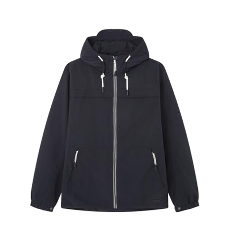 SPRINGFIELD Herren Reguläre Passform Technischer Parka, Marineblau, S von Springfield