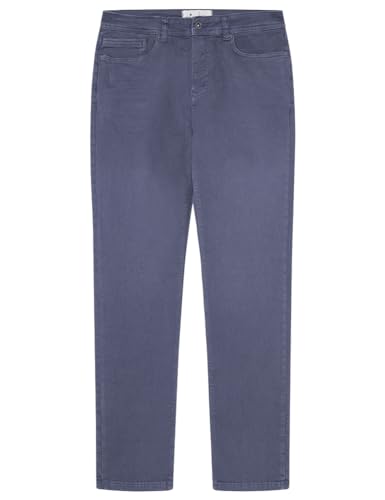 SPRINGFIELD Herren Regular fit Coloured Washed 5-Pocket Trousers Anzughose, MEDIUM_Blue, 32 von Springfield
