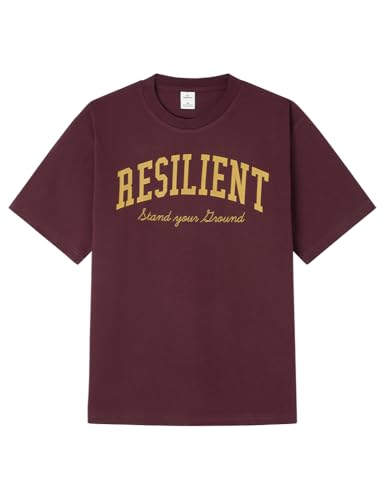 SPRINGFIELD Herren Resilient Crack Ss Graphic T-Shirt. 100% Bci Cotton Baumwolle, Korinth, XL SPRINGFIELD Herren Resilient Crack Ss Graphic T-Shirt. 100% Bci Cotton Baumwolle, Korinth, XL von Springfield
