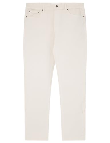 SPRINGFIELD Herren Slim fit Washed 5-Pocket Coloured Trousers Hose, White_Print, 30 von Springfield