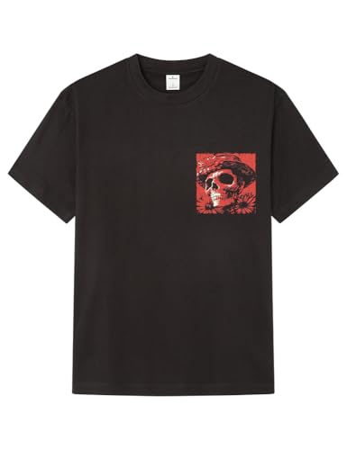 SPRINGFIELD Herren T Shirt with Skull Print Bedrucktes, Schwarz, XL SPRINGFIELD Herren T Shirt with Skull Print Bedrucktes, Schwarz, XL von Springfield