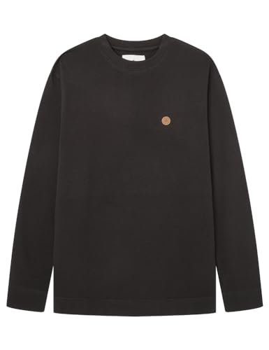 SPRINGFIELD Herren Textured T-Shirt, Black, M von Springfield