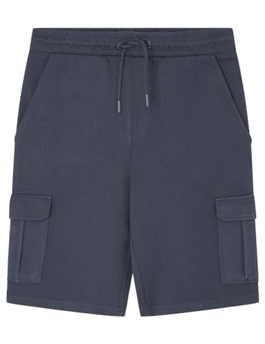 SPRINGFIELD Herren Überdenken French Terry Cargo Bermuda with Logo Tree Embroidered T-Shirt, Dark_Blue, L von Springfield