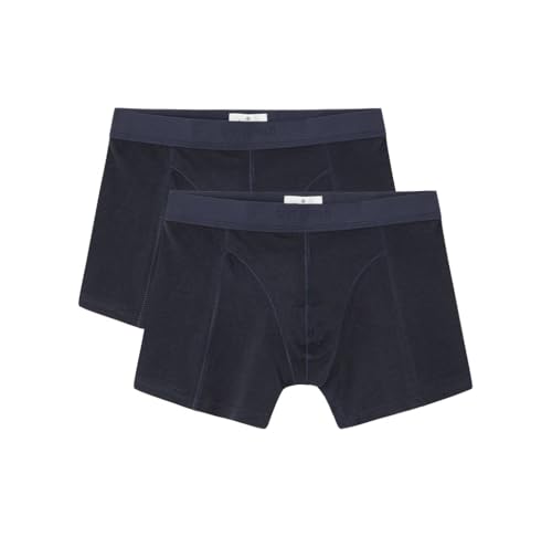 SPRINGFIELD Herren de 2 Bamboo Boxer 2er-Pack Bambus-Boxershorts, dunkelblau, L von Springfield