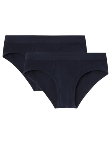 SPRINGFIELD Herren de 2 Calzoncillos Básicos 2er-Pack Basic-Slips, dunkelblau, L SPRINGFIELD Herren de 2 Calzoncillos Básicos 2er-Pack Basic-Slips, dunkelblau, L von Springfield