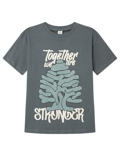 SPRINGFIELD Jungen Long Sleeve Printed T-Shirt, Groovy Tree Langarmshirt, blau, 5-6 Jahre SPRINGFIELD Jungen Long Sleeve Printed T-Shirt, Groovy Tree Langarmshirt, blau, 5-6 Jahre von Springfield