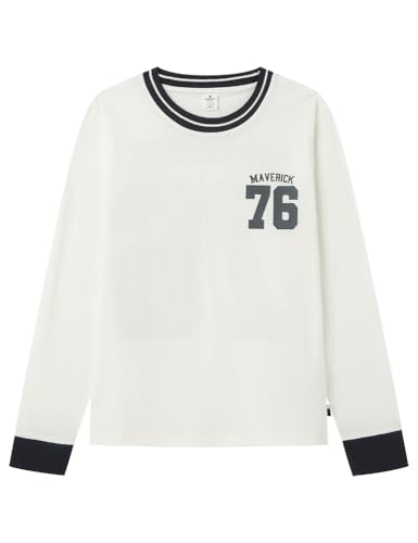 SPRINGFIELD Jungen Long Sleeve Printed T-Shirt, Varsity Maveric Number Langarmshirt, Elfenbein, 5-6 Jahre SPRINGFIELD Jungen Long Sleeve Printed T-Shirt, Varsity Maveric Number Langarmshirt, Elfenbein, 5-6 Jahre von Springfield