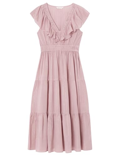 SPRINGFIELD Lässiges Kleid für Damen, Lavendelfarben/Transparent, 32 von Springfield