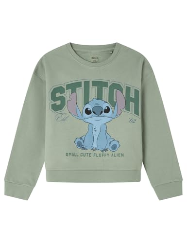SPRINGFIELD Mädchen Boxy Fit Licensed Lilo Stitch Sweatshirt, grün, 7-8 Jahre von Springfield