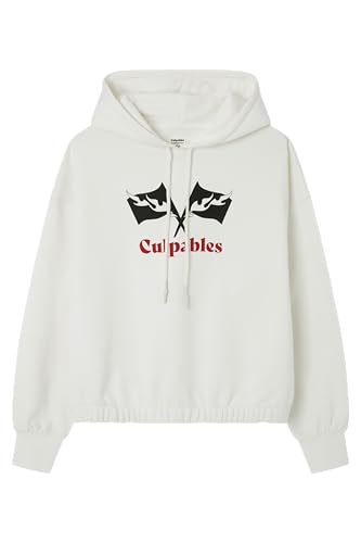 Springfield, Damen-Hoodie mit Frontprint, Kollektion Deine Schuld, Mehrfarbig, M von Springfield