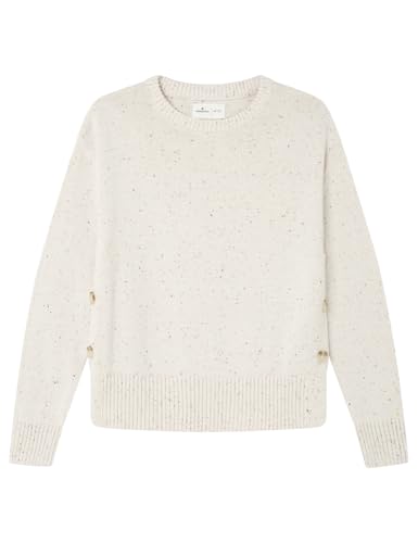 Springfield Damen 4.Gym.ap. Sweater Boho Botonato Jersey, Standard Beige, M Springfield Damen 4.Gym.ap. Sweater Boho Botonato Jersey, Standard Beige, M von Springfield
