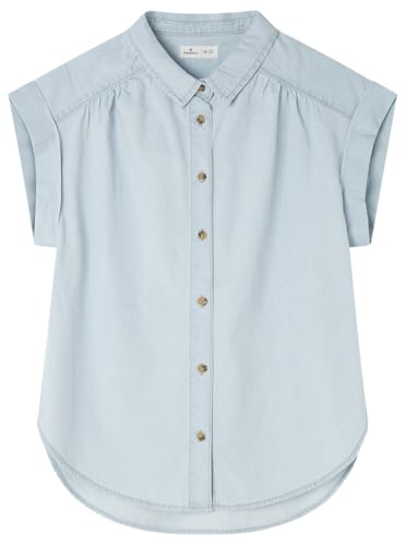 Springfield Damen Blusa Bluse Jeans Baumwolle, Azul Medio, 36 von Springfield