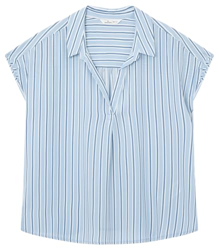 Springfield Damen Blusa Bluse Polostil Print, Blanco, 38 von Springfield
