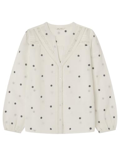 Springfield Damen Blusa bordada Con Cordones insertados Blouse, Azul Marítimo, 32 Springfield Damen Blusa bordada Con Cordones insertados Blouse, Azul Marítimo, 32 von Springfield