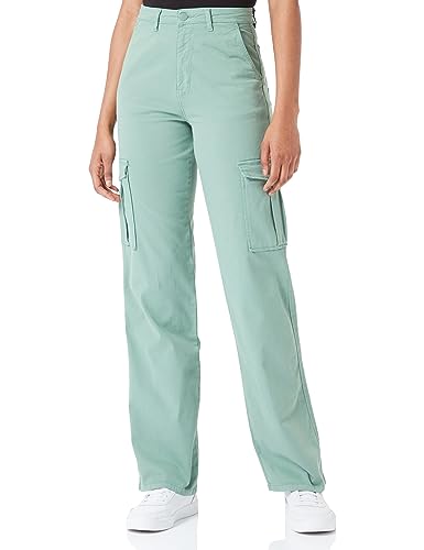 Springfield Damen Cargohose Grün Jeanshose, 34 von Springfield