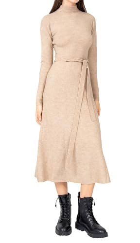 SPRINGFIELD Damen Vestido 1336442 Kleid, Beige (BEIGE/Camel), Medium von Springfield