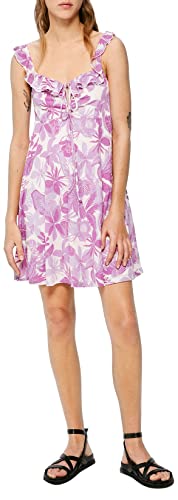 Springfield Damen Dress Kleid, Lila, Large von Springfield