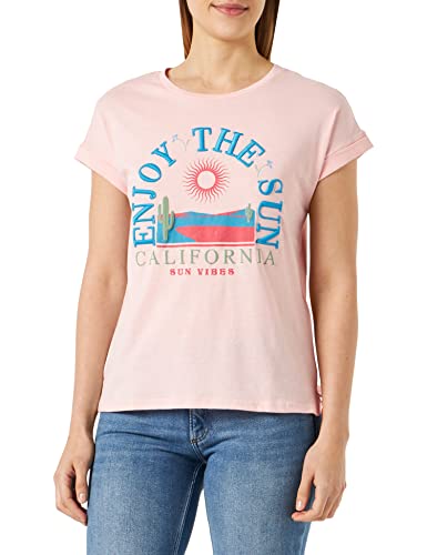 Springfield Damen Enjoy The Sun T-Shirt, Rosa, Large von Springfield