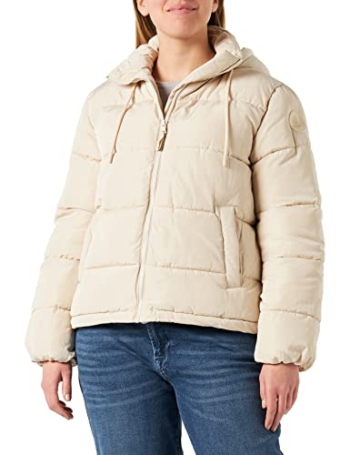 Springfield Damen Gepolsterte Jacke, recyceltes Polyester Mantel, Sandfarben, 38 von Springfield