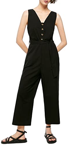 Springfield Damen Hose Jeanshose, Schwarz, 38 von Springfield