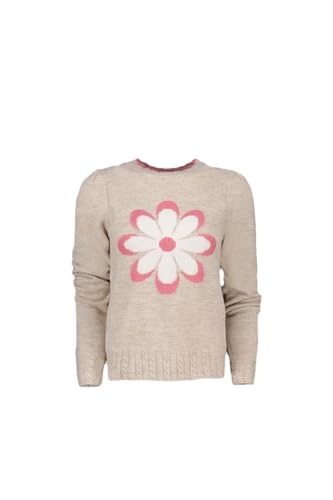 Springfield Damen Intarsia Gänseblümchen Polo-Pullover, Sandfarben, XS von Springfield