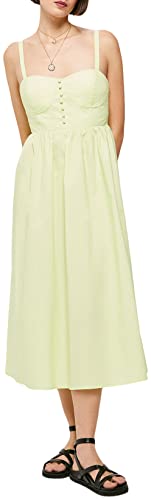 Springfield Damen Kleid, Grüner Druck, 38 von Springfield