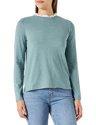 Springfield Damen Kragen T-Shirt, Grün (Green), Large von Springfield