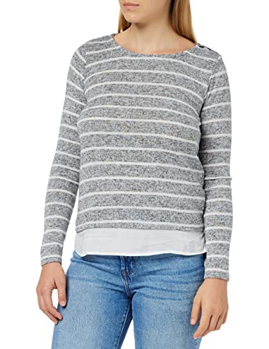 Springfield Damen Langärmliges T-Shirt, Mittelgrau, Medium von Springfield