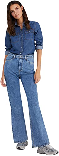 Springfield Damen Modern Jeans, Blau (Azul Medio) 2, 32 von Springfield