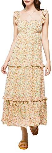 Springfield Damen Modern Kleid, Muster Grün, X-Large von Springfield
