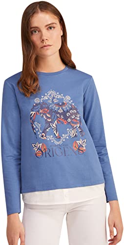 Springfield Damen Origins Elefant Sweatshirt, hellblau, 36 von Springfield