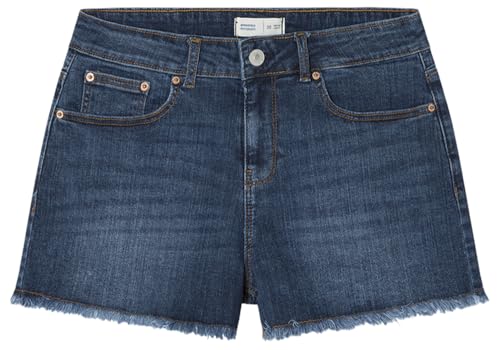 Springfield Damen Pantalones Shorts Jeans bequem ausgefranst, Azul Medio, 34W von Springfield