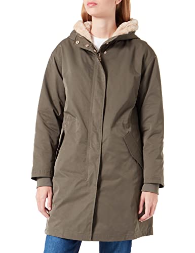 Springfield Damen Parka Jacke, Dunkles kaki, 46 von Springfield