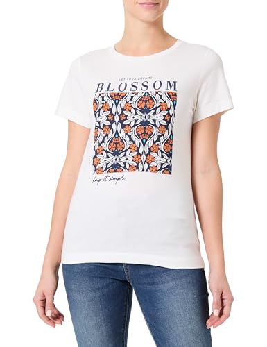 Springfield Damen T-Shirt, beige, X-Small von Springfield