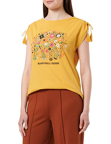 Springfield Damen Tshirt T-Shirt, Gelb/Gold, Large von Springfield