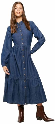 Springfield Damen Vestido Kleid, Azul Medio, M Springfield Damen Vestido Kleid, Azul Medio, M von Springfield