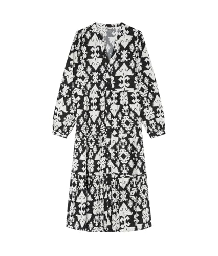 Springfield Damen Vestidocamiseromidiconestampadointegralymangalarga Kleid, Standardschwarz 1, 40 Springfield Damen Vestidocamiseromidiconestampadointegralymangalarga Kleid, Standardschwarz 1, 40 von Springfield