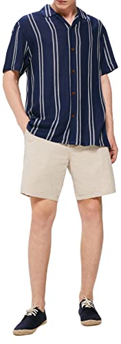 Springfield Herren Böhmisch Hemd, Blau (Azul Medio) 6, L von Springfield