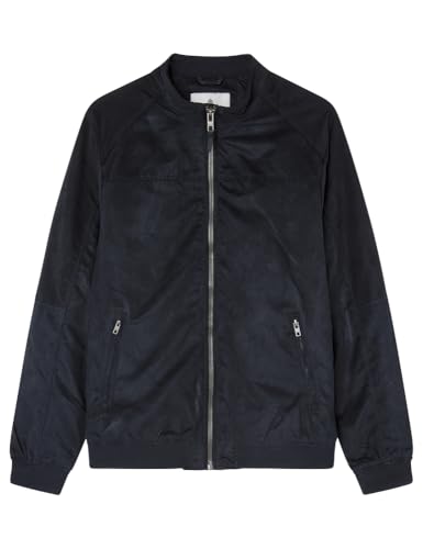 Springfield Herren Chaquetas Jacke Wildleder-Optik, Navy, XL von Springfield