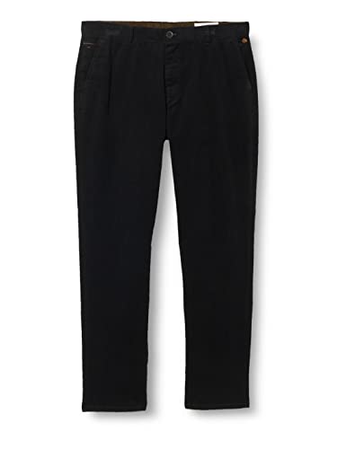 Springfield Herren Chino Slim Fit Klassische Hose, Schwarz, 44 von Springfield