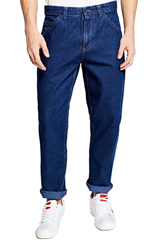 Springfield Herren Comfort Bi-Stretch Jeans, Marineblau, 30 W Regulär von Springfield