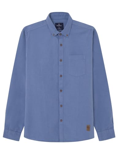 Springfield Herren Hemd, Blau (Azul Medio), M von Springfield
