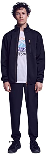 Springfield Herren Jacke Sweatshirt, Schwarz, M von Springfield