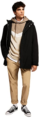 Springfield Herren Kapuze Jacke, Schwarz, M von Springfield