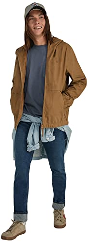 Springfield Herren Kapuzenjacke aus Baumwolle Jacke, Rostbraun, Small von Springfield