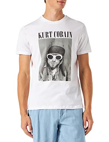 Springfield Herren Kurt Kobain T-Shirt Unterhemd, Elfenbein, S von Springfield