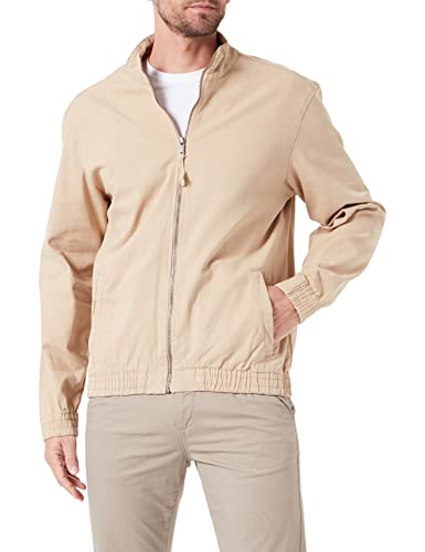 Springfield Herren Leichte Waschbare Jacke, beige, Large von Springfield