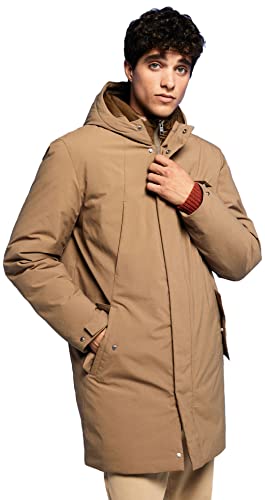 Springfield Herren Mantel Jacke, Beige (BEIGE/Camel), Large von Springfield